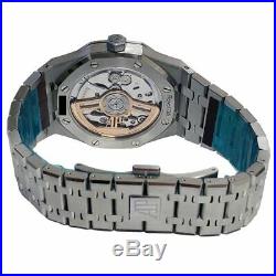 Audemars Piguet Royal Oak Mens Steel Watch 15500st Black
