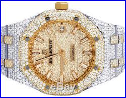 Audemars Piguet Royal Oak Midsize 37MM Rose Gold/ Steel Diamond Watch 22.35 Ct
