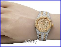 Audemars Piguet Royal Oak Midsize 37MM Rose Gold/ Steel Diamond Watch 22.35 Ct