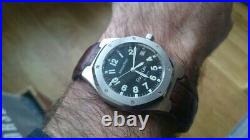 Audemars Piguet Royal Oak Millitary Dial In Ss & Leather Strap 14800st Great Con