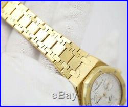 Audemars Piguet Royal Oak N. 621 Dual Time 18KYG 37mm Automatic Wrist Watch