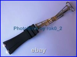 Audemars Piguet Royal Oak OFFSHORE Black Rubber strap, folding clasp & Plots NEW