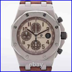Audemars Piguet Royal Oak Offshore 26470ST. OO. A801CR. 01 SSx Leather AT Ivory Dia