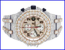 Audemars Piguet Royal Oak Offshore 42MM Rose Gold/ Steel Diamond Watch 39.35 Ct