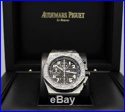 Audemars Piguet Royal Oak Offshore Chronograph 3.50Ct Diamond Bezel MINT