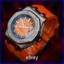 Audemars Piguet Royal Oak Offshore Diver Tangerine 1 of 50 Complete Set 15710ST