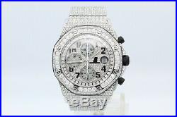 Audemars Piguet Royal Oak Offshore approx 23Ctw Custom Diamonds Automatic Watch