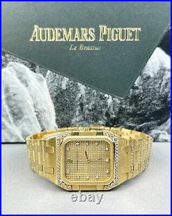 Audemars Piguet Royal Oak Rectangular 18k Gold 29mm Ladies Watch Ref 6026BA