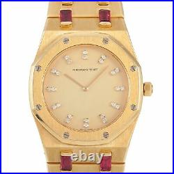 Audemars Piguet Royal Oak Ruby Baguette Yellow Gold Watch