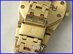 Audemars Piguet Royal Oak Solid 18k Yellow Gold Ladies Quartz Watch 26mm