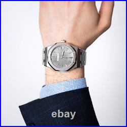 Audemars Piguet Royal Oak Watch 41MM Gray Index Hour Markers Dial