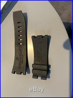 Authentic Audemars Piguet Royal Oak Offshore 24mm Black Rubber Watch Strap