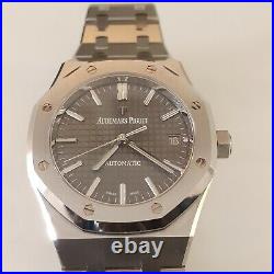 Box Papers Audemars Piguet Royal Oak 37 mm Steel Grey Watch 15450ST001256ST02