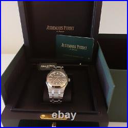 Box Papers Audemars Piguet Royal Oak 37 mm Steel Grey Watch 15450ST001256ST02