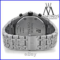 Diamonds Audemars Piguet Royal Oak Offshore Watch With Black Dial