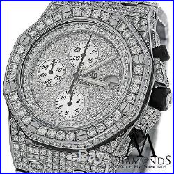 Full Diamonds Audemars Piguet Royal Oak Offshore Watch Diamond Dial