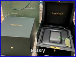 GENUINE AP Audemars Piguet Royal Oak USA Chronograph Wood watch box bag