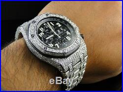 Herren Vereist aus Audemars Piguet Royal Oak Offshore Diamant Armbanduhr 26