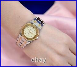 Ladies Audemars Piguet Royal Oak 18K Yellow Gold & Stainless Steel Quartz watch