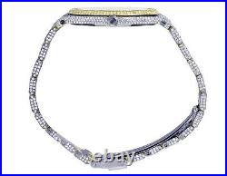 Ladies Audemars Piguet Royal Oak 33MM 18K/Steel Two Tone Diamond Watch 10.75 Ct