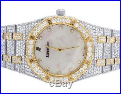 Ladies Audemars Piguet Royal Oak 33MM 18K/Steel Two Tone VS Diamond Watch 22.5Ct