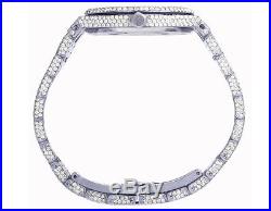 Ladies Audemars Piguet Royal Oak 33MM Stainless Steel VS Diamond Watch 21.35 Ct
