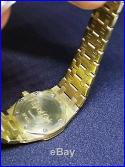 Ladies Solid 18ct Yellow Gold Audemars Piguet Royal Oak watch