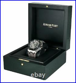 MINT Audemars Piguet AP Royal Oak 44mm Grey Ceramic Titanium 26400 Auto Watch