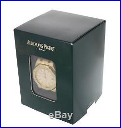 MINT Audemars Piguet Royal Oak 18K Yellow Gold Ivory 36mm 14790BA Date Watch