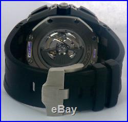 MINT Audemars Piguet Royal Oak 44mm Carbon Black Watch 26400AU. OO. A002CA. 01