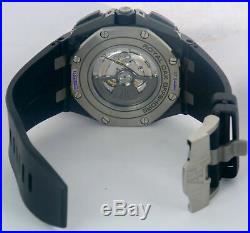 MINT Audemars Piguet Royal Oak 44mm Carbon Black Watch 26400AU. OO. A002CA. 01