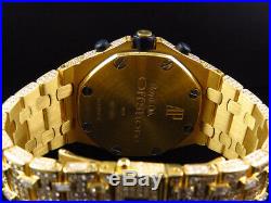 Mens 42 MM Audemars Piguet Royal Oak Offshore 18k Yellow Gold with 38 Ct Diamond