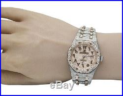 Mens Audemars Piguet Royal Oak 41MM 18K Rose Gold/ Steel Diamond Watch 36.85 Ct