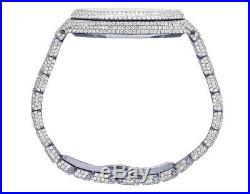 Mens Audemars Piguet Royal Oak 41MM Steel VS Rainbow Dial Diamond Watch 33.0 Ct