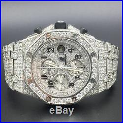 Mens Audemars Piguet Royal Oak Offshore Diamond Watch 26 ct Bezel & Dial