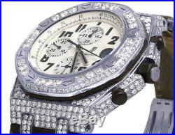 Mens Audemars Piguet Royal Oak Offshore Safari 42MM Diamond Watch 8.5 Ct