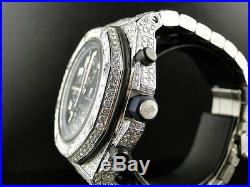 Mens Ice Out Audemars Piguet Royal Oak Offshore Diamond Watch 26 Ct