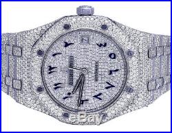 Mens Ladies Audemars Piguet Royal Oak 37MM Midsize VS Diamond Watch 23.45 Ct