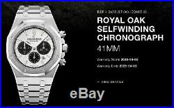 NEW Audemars Piguet Royal Oak 41mm Chronograph Panda Watch 26331ST. OO. 1220ST. 03