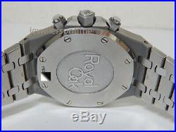New AP Audemars Piguet 26331 blue dial Royal Oak chronograph box/papers 41mm