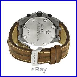 New Audemars Piguet Royal Oak Offshore Chronograph Leather Strap Mens Watch