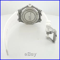 Rare Audermars Piguet Royal Oak Offshore White Rubber Strap Diamond Quartz Watch
