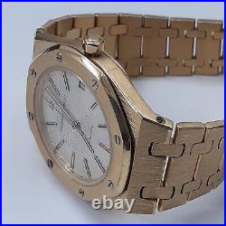 Rare WithBox Audemars Piguet Royal Oak 36 mm Ivory Automatic Watch Watch 4100BA